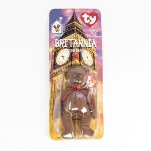 Britannia The Bear 1999 McDonalds Ty Beanie Baby Rare Errors 1993 OakBrook Colle